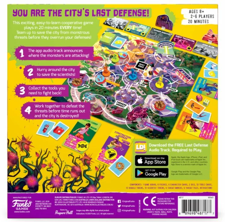 Last Defense! Funko Board Game Funko Pop 5 Last Defense! Funko Board Game Funko Pop