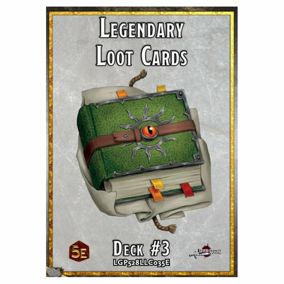 LEGENDARY GAMES Dungeons And Dragons D&D 5E: Legendary Loot Cards: Deck #3 Role Playing Game All Books 3 LEGENDARY GAMES Dungeons And Dragons D&D 5E: Legendary Loot Cards: Deck #3 Role Playing Game All Books