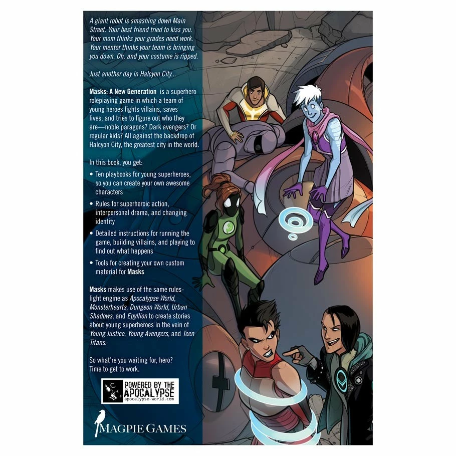 MAGPIE GAMES Masks: A New Generation (SC) Role Playing Game All Books 4 MAGPIE GAMES Masks: A New Generation (SC) Role Playing Game All Books