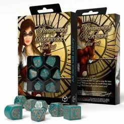 Q-WORKSHOP The Witcher Steampunk Clockwork Nautical 7pcs Dice Set [Pre-order]