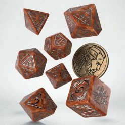 Q-WORKSHOP The Witcher Dice Set: Geralt - The Monster Slayer (7 + Coin)