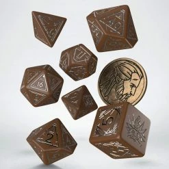 Q-WORKSHOP The Witcher Dice Set: Geralt - Roachs Companion (7 + Coin)