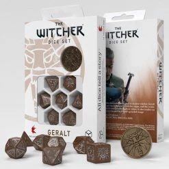 Q-WORKSHOP The Witcher Dice Set: Geralt - Roachs Companion (7 + Coin)