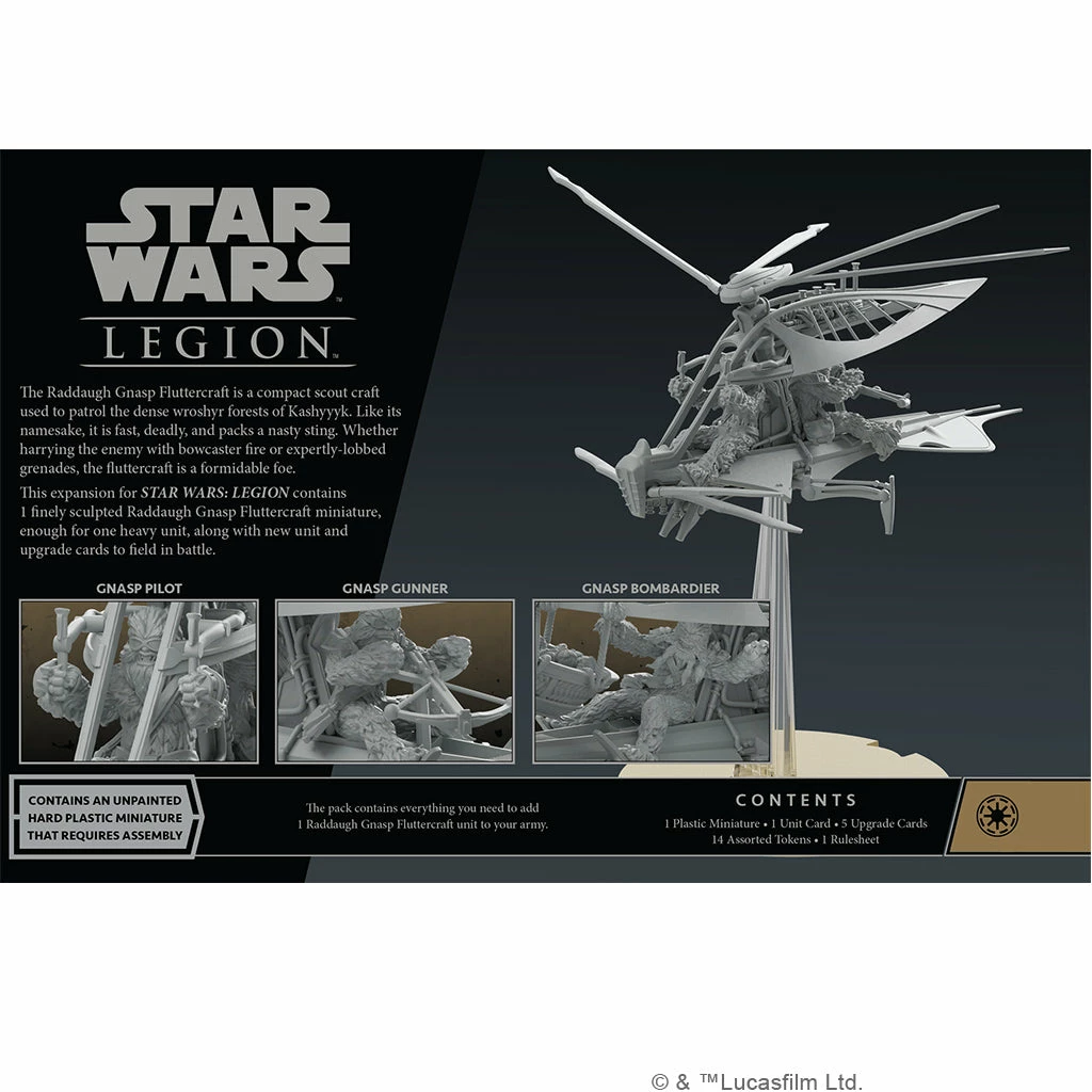 Fantasy Flight Games Star Wars Legion: Raddaugh Gnasp Fluttercraft Unit Expansion Miniatures Game 4 Fantasy Flight Games Star Wars Legion: Raddaugh Gnasp Fluttercraft Unit Expansion Miniatures Game