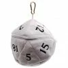 ULTRA PRO Dungeons & Dragons D20 Plush Dice Bag - White D&D
