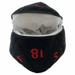 ULTRA PRO D&D Dungeons & Dragons RPG: Black And Red D20 Plush Dice Bag