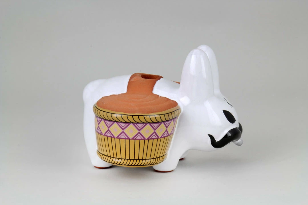 Chia Pet Labbit By Frank Kozik - Kidrobot 5" Art Toy Figure 6 Chia Pet Labbit By Frank Kozik - Kidrobot 5" Art Toy Figure