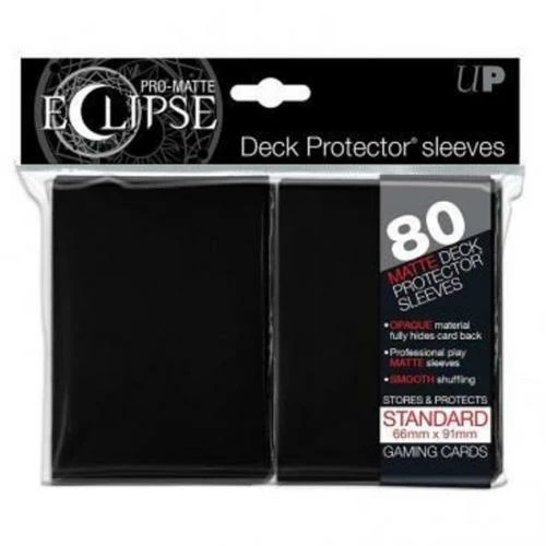 Card Sleeves Eclipse Black Ultra Pro Basic Sleeves 80ct 4 Card Sleeves Eclipse Black Ultra Pro Basic Sleeves 80ct