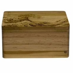 The Great Wave Off Kanagawa - Hako Wooden Deck Box Ultra Pro Deck Boxes & Storage Boxes