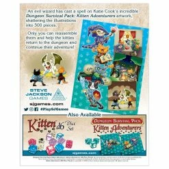 STEVE JACKSON GAMES Kitten Adventures 500pc Puzzle 5 STEVE JACKSON GAMES Kitten Adventures 500pc Puzzle