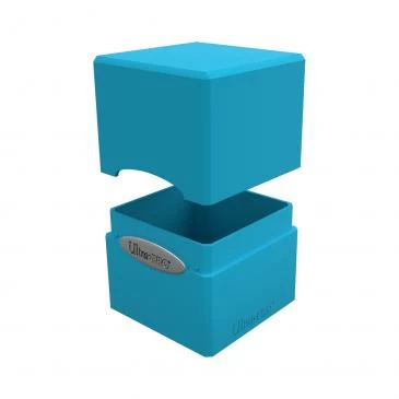 Deck Boxes & Storage Boxes Ultra Pro: Satin Cube - Sky Blue Deck Box 4 Deck Boxes & Storage Boxes Ultra Pro: Satin Cube - Sky Blue Deck Box