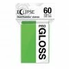 Card Sleeves Eclipse Gloss: Small Lime Green Ultra Pro Basic Sleeves 60CT