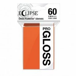 Eclipse Gloss: Small Pumpkin Orange Ultra Pro Basic Sleeves 60CT