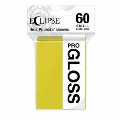 Eclipse Gloss: Small Lemon Yellow Ultra Pro Basic Sleeves 60CT