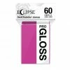 Card Sleeves Eclipse Gloss: Small Hot Pink Ultra Pro Basic Sleeves 60CT