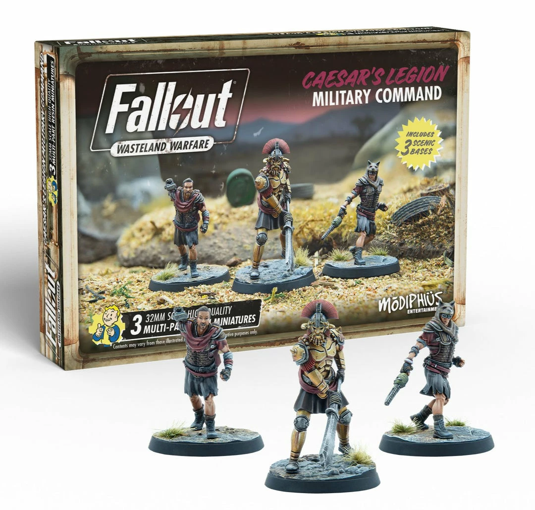 MODIPHIUS ENTERTAINMENT Fallout: Wasteland Warfare - Caesar`s Legion Military Command Miniatures 3 MODIPHIUS ENTERTAINMENT Fallout: Wasteland Warfare - Caesar`s Legion Military Command Miniatures