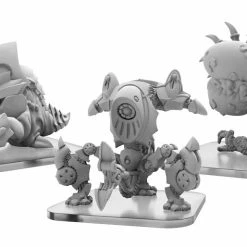 PRIVATEER PRESS, INC Miniature Games Monsterpocalypse: Destroyers Chomper, Stomper And Reaper Alternate Elite Units (Resin And White Metal) Miniatures [Pre-order]