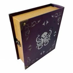 Wizardry Foundry Grimoire Deck Box, Abyssal | Store 800+ Standard Size Cards + Spelloria Acrylic Character Stands - Dhriha (Bundle) [In Stock] Deck Boxes & Storage Boxes
