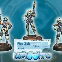 CORVUS BELLI Infinity - Nomads: Riot Grrls Spitfire Miniatures [Pre-order] Miniature Games
