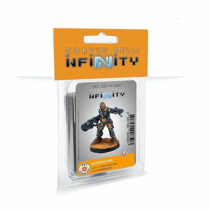 CORVUS BELLI Infinity: NA2 Monstruckers (Submachine Gun) Miniature Miniature Games 3 CORVUS BELLI Infinity: NA2 Monstruckers (Submachine Gun) Miniature Miniature Games