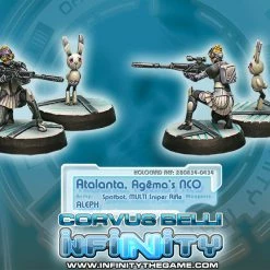 CORVUS BELLI Miniature Games Infinity - Aleph: Atalanta, Agema's Nco And Spotbot Miniatures [Pre-order]
