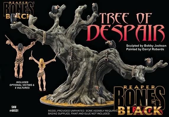 REAPER MINIATURES Bones Black: Tree Of Despair Boxed Set Miniatures Game 3 REAPER MINIATURES Bones Black: Tree Of Despair Boxed Set Miniatures Game