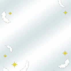 Broccoli Character Guard Patterns Of The World Angel Feather Over Sleeves 80 CT Card Sleeves