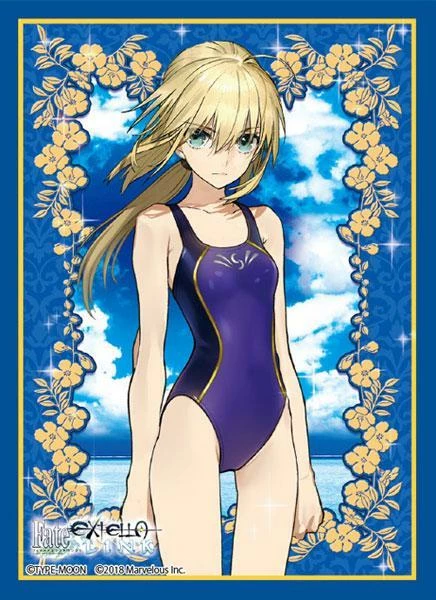 Fate/Extella Link Saber Altria Pendragon Battledress Of Summer Ver. - Character Sleeves 80CT Card Sleeves 4 Fate/Extella Link Saber Altria Pendragon Battledress Of Summer Ver. - Character Sleeves 80CT Card Sleeves