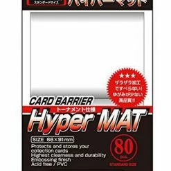 Card Sleeves KMC Full Sized Clear Hyper Mat Basic Sleeves (80 Count)