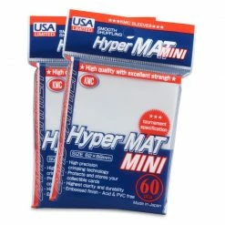 KMC Hyper Mat Mini Sleeves 60Ct - US Version (White) Card Sleeves