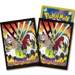 Card Sleeves Pokemon Sun And Moon - Lycanroc- Deck Game Sleeves 64pc