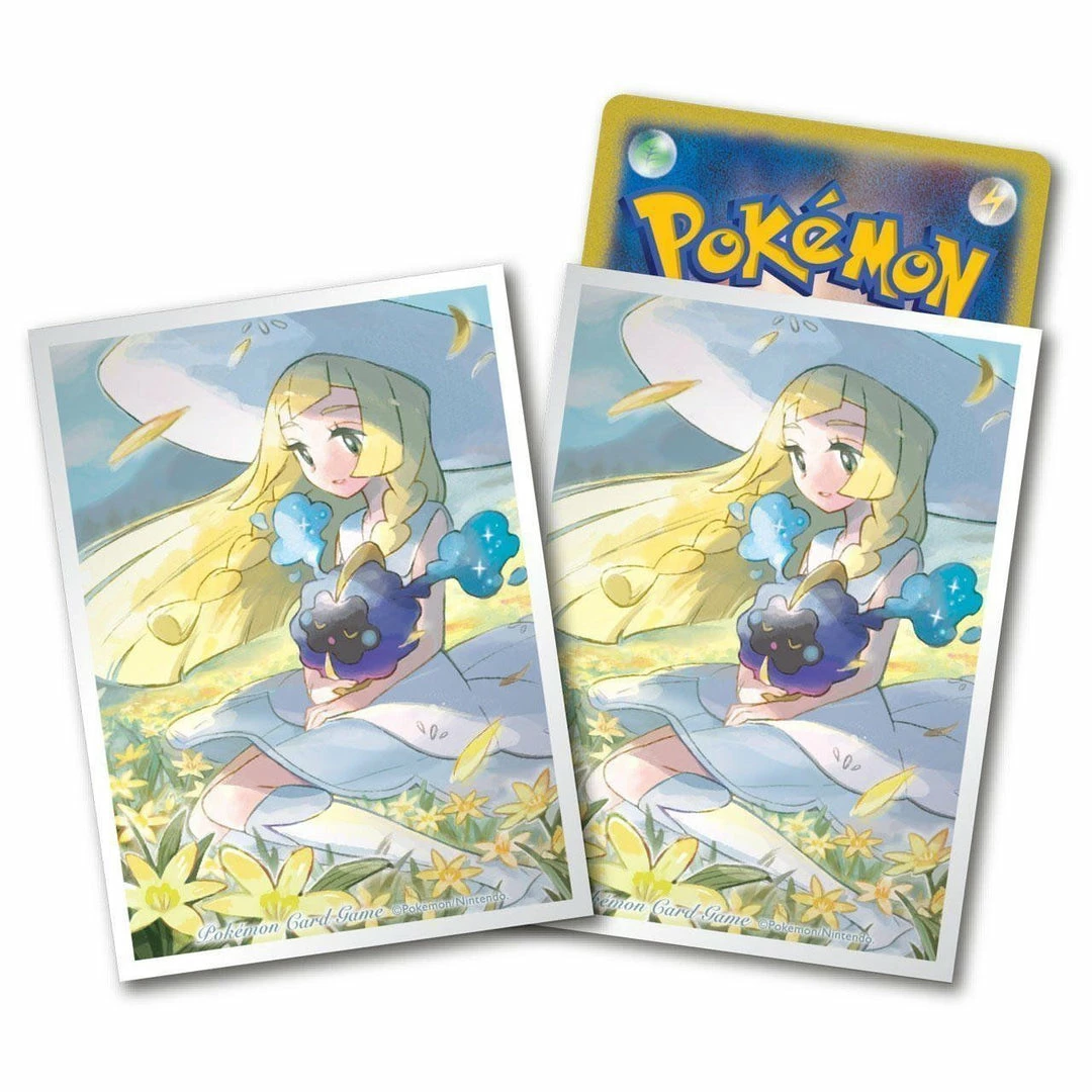 Pokemon Center Original Lillie &Cosmog Premium Character Mat Sleeves 64pcs Card Sleeves 4 Pokemon Center Original Lillie &Cosmog Premium Character Mat Sleeves 64pcs Card Sleeves