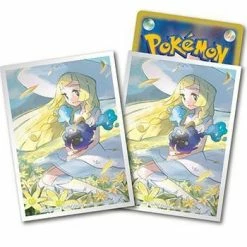 Pokemon Center Original Lillie &Cosmog Premium Character Mat Sleeves 64pcs Card Sleeves