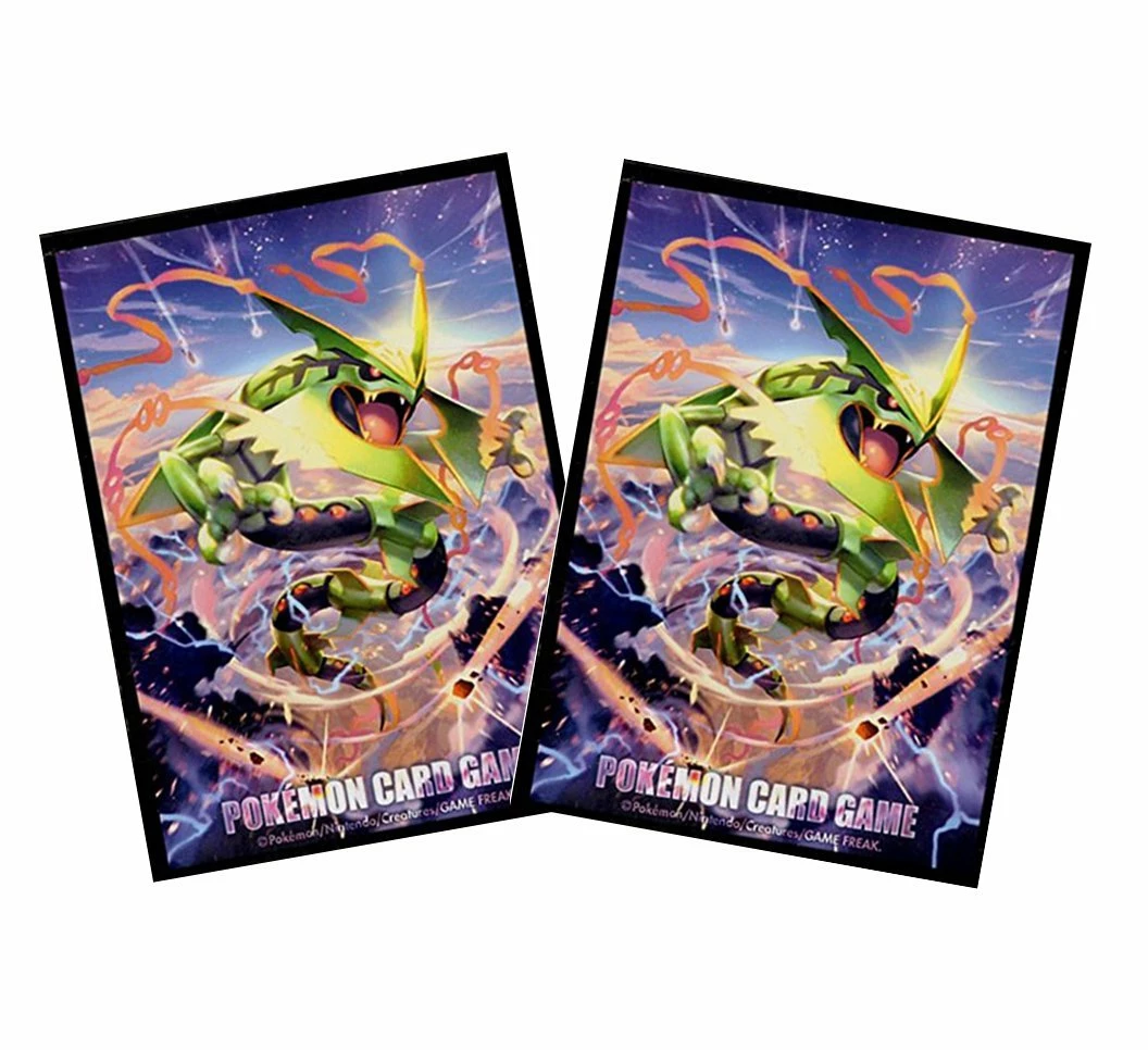Card Sleeves Pokemon Emerald Break - Mega Rayquaza - Character Sleeves 2 Packs 4 Card Sleeves Pokemon Emerald Break - Mega Rayquaza - Character Sleeves 2 Packs