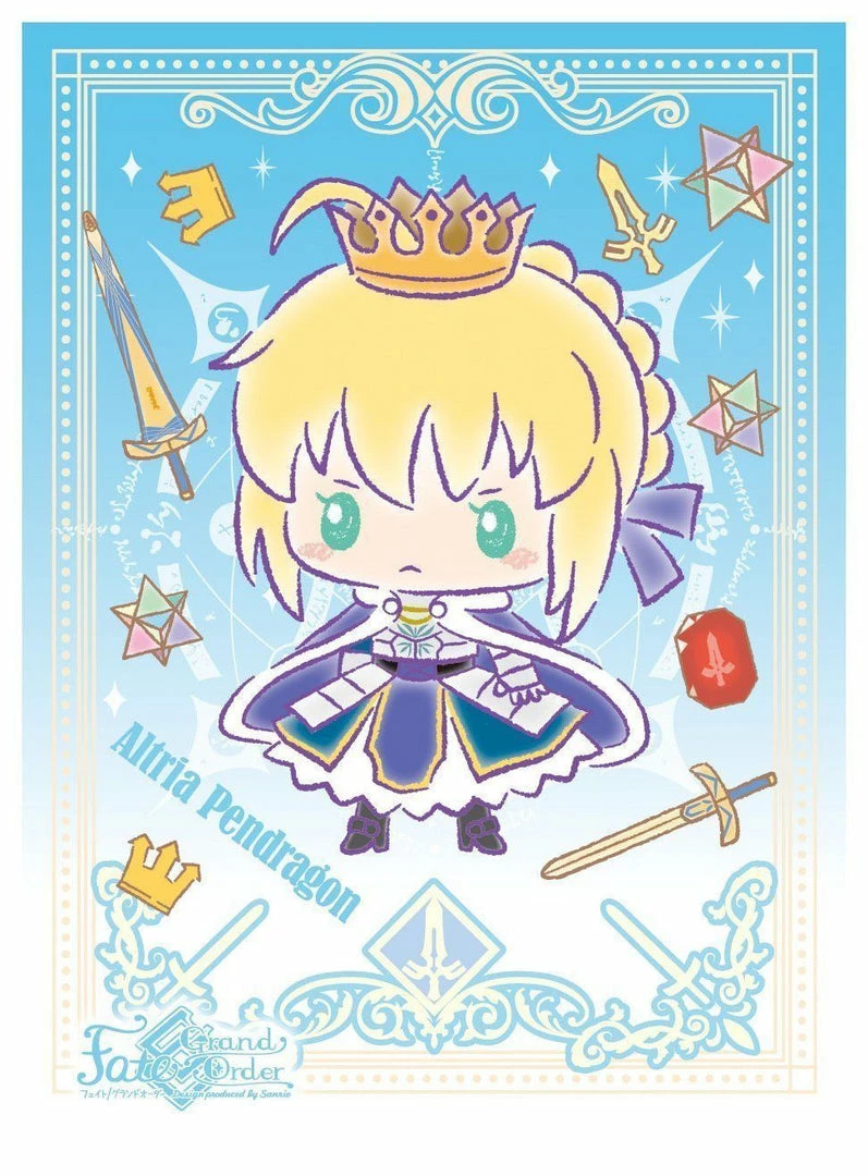 Card Sleeves Fate Grand Order Sanrio - Saber Artoria Pendragon - Character Sleeves EN-530 FGO 4 Card Sleeves Fate Grand Order Sanrio - Saber Artoria Pendragon - Character Sleeves EN-530 FGO
