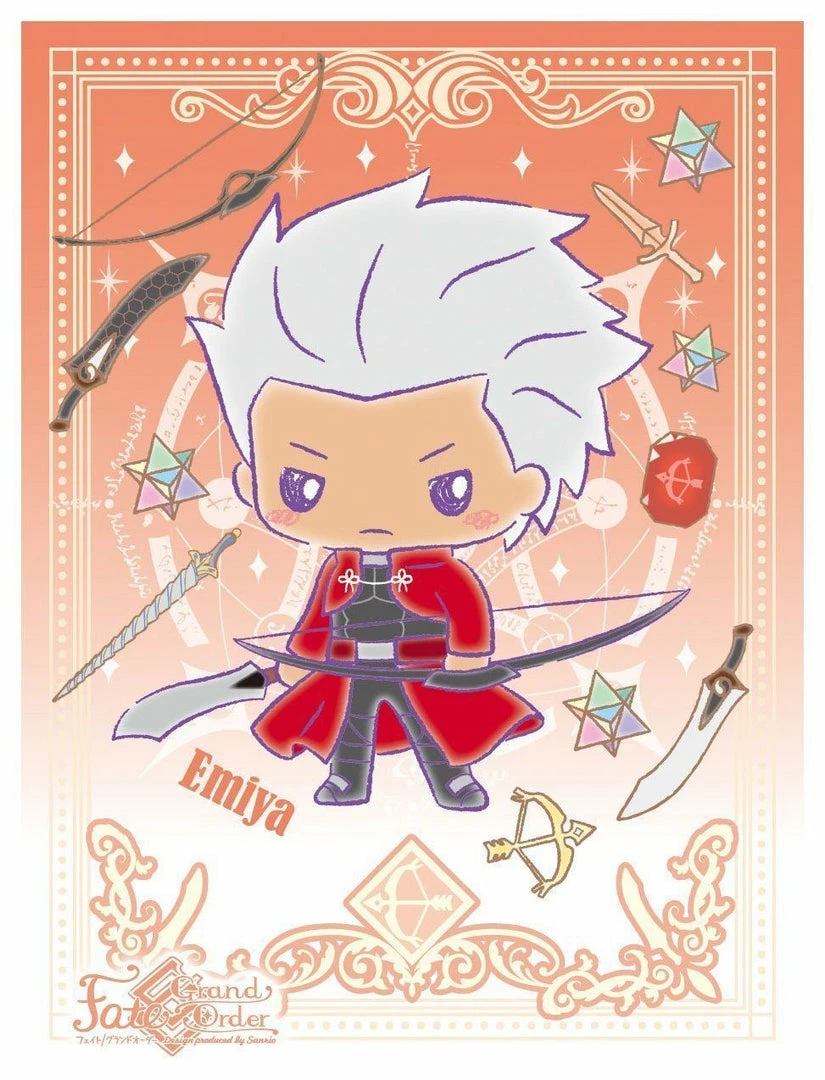 Card Sleeves Fate Grand Order Sanrio - Archer Emiya Shirou - Character Sleeves EN-531 FGO 4 Card Sleeves Fate Grand Order Sanrio - Archer Emiya Shirou - Character Sleeves EN-531 FGO