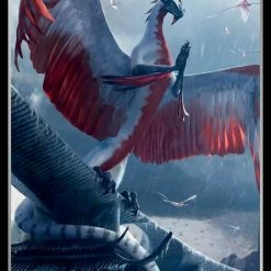 Ensky Magic The Gathering - Dragonlord Ojutai Art Sleeves MTGS-052 80CT Card Sleeves