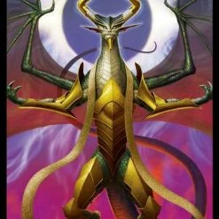 Ensky Magic The Gathering War Of The Spark Nicol Bolas, Dragon-God Art Sleeves MTGS-098 80CT