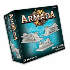 MANTIC ENTERTAINMENT Armada: Dwarf Starter Fleet Miniatures Game Miniature Games
