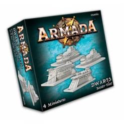 MANTIC ENTERTAINMENT Miniature Games Armada: Dwarf Booster Fleet Miniatures Game
