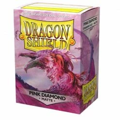 ARCANE TINMEN Card Sleeves Dragon Shield - Pink Diamond Matte Basic Sleeves (100CT)
