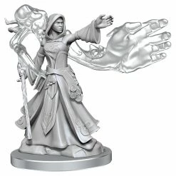 WIZKIDS Dungeons & Dragons D&D Frameworks: Elf Wizard Female W1 Unpainted Miniatures [Pre-order]