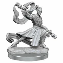 WIZKIDS Dungeons & Dragons D&D Frameworks: Elf Monk Male W1 Unpainted Miniatures [Pre-order]
