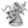 WIZKIDS Dungeons & Dragons D&D Frameworks: Tiefling Warlock Male W1 Unpainted Miniatures [Pre-order] Miniature Games