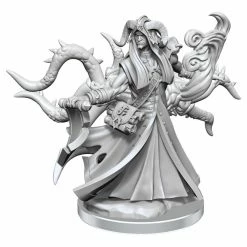 WIZKIDS Dungeons & Dragons D&D Frameworks: Tiefling Warlock Male W1 Unpainted Miniatures [Pre-order] Miniature Games