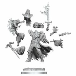 WIZKIDS Dungeons & Dragons D&D Frameworks: Human Warlock Male W1 Unpainted Miniatures [Pre-order] Miniature Games
