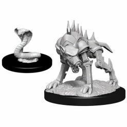 WIZKIDS Dungeons And Dragons D&D: Nolzur's Marvelous Minis: Iron Cobra & Iron Defender W14 Miniatures (Pre-order)