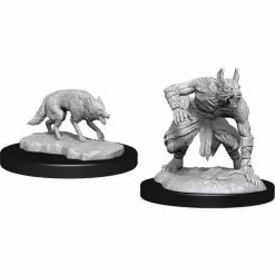WIZKIDS Dungeons And Dragons D&D: Nolzur's Marvelous Minis: Jackalwere & Jackal W14 Miniatures