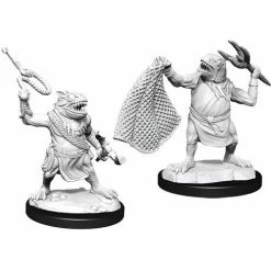 WIZKIDS Dungeons And Dragons D&D: Nolzur's Marvelous Minis: Kuo-Toa & Kuo-Toa Whip W14 Miniatures Miniature Games