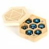 METALLIC DICE GAMES Dice Holder Premium Wood Hexagon Maple Dice Case 2 METALLIC DICE GAMES Dice Holder Premium Wood Hexagon Maple Dice Case